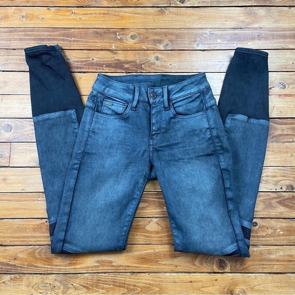 G-STAR Raw jeans Motac Deconstructed 3D mid waist skinny dark grey 24 - Picture 2 of 15